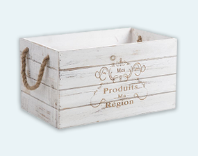 Деревянный ящик для подарков в колониальном стиле