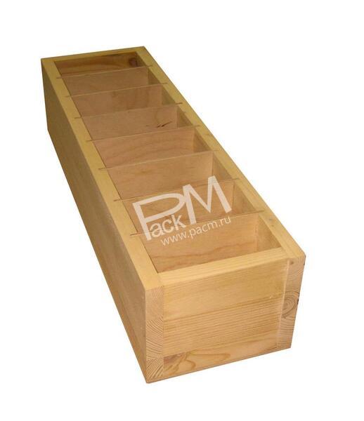 Ящик деревянный с перегородками арт. 0207