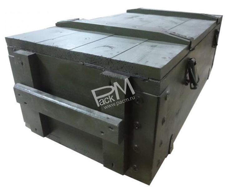 Ящик фанерный с деревянной крышкой крашенный арт. 0403