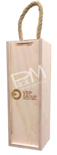 Пенал фанерный под вино арт. 0340