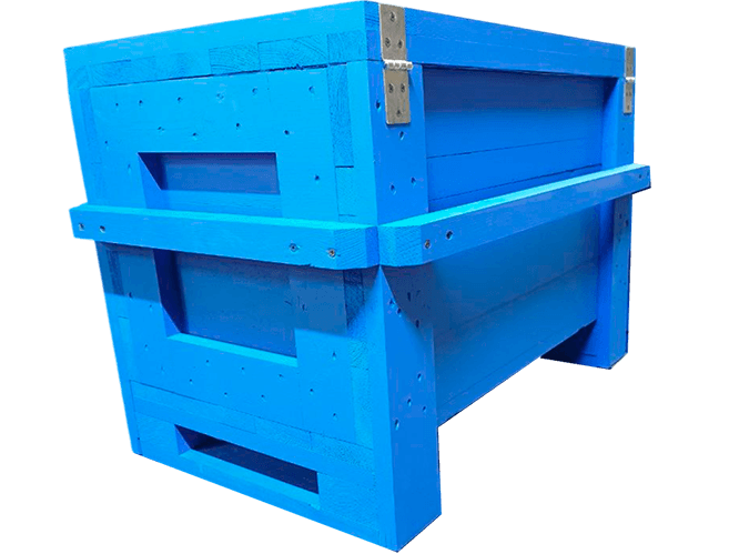 Ящик деревянный синий арт. 0607