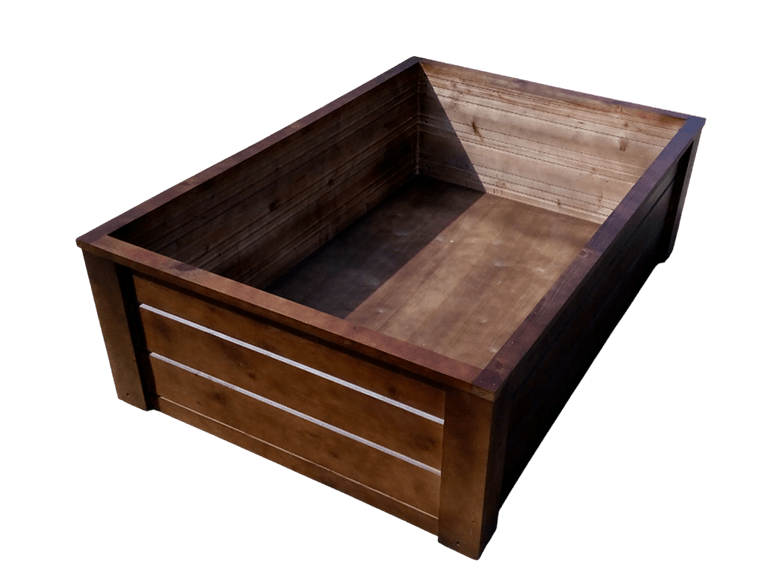 Деревянные ящики и уличные кашпо под цветы