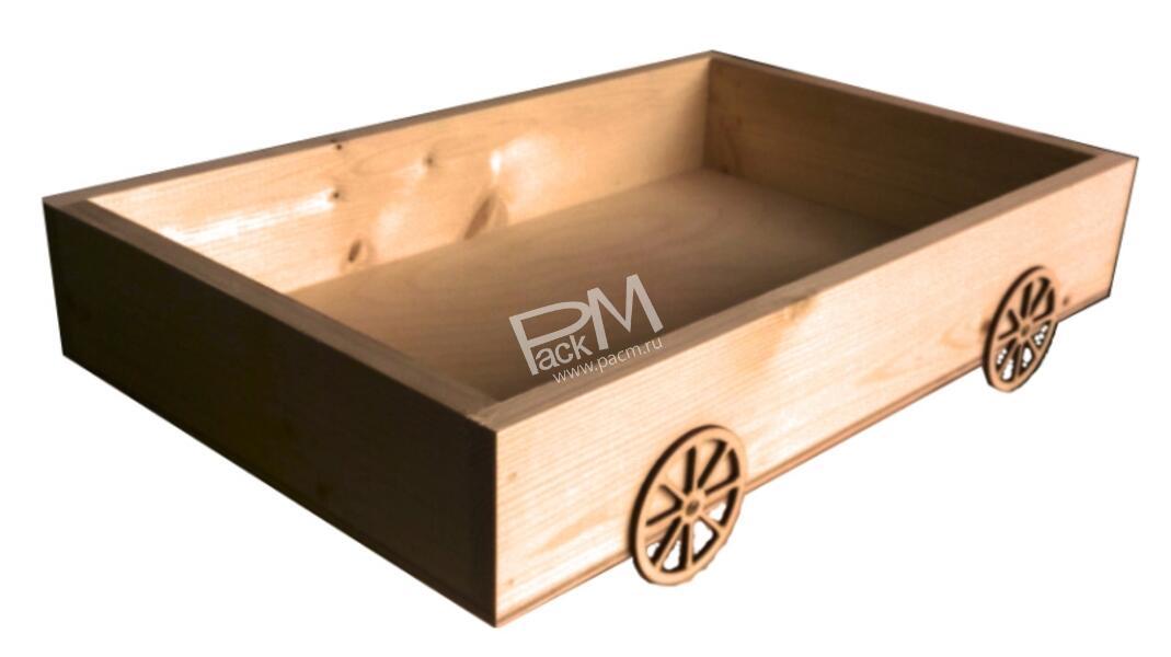 Ящик деревянный «Телега»